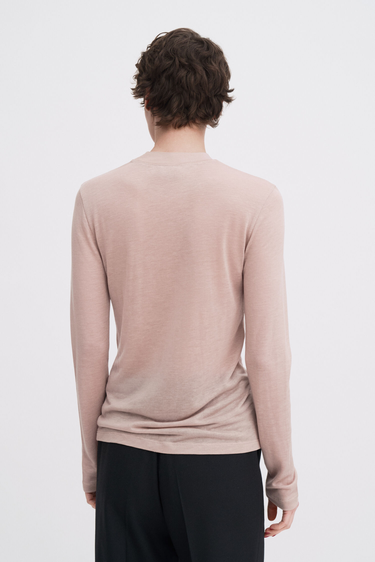 Shirt Lyocell Cashmere langarm dusty pink