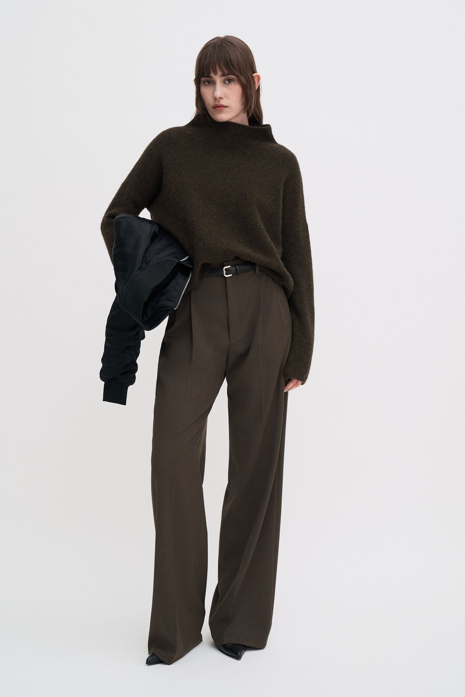 Pullover Mika Yak dark khaki