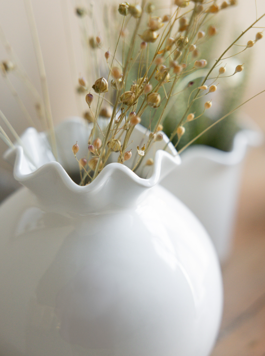 Vase Vallvik weiß
