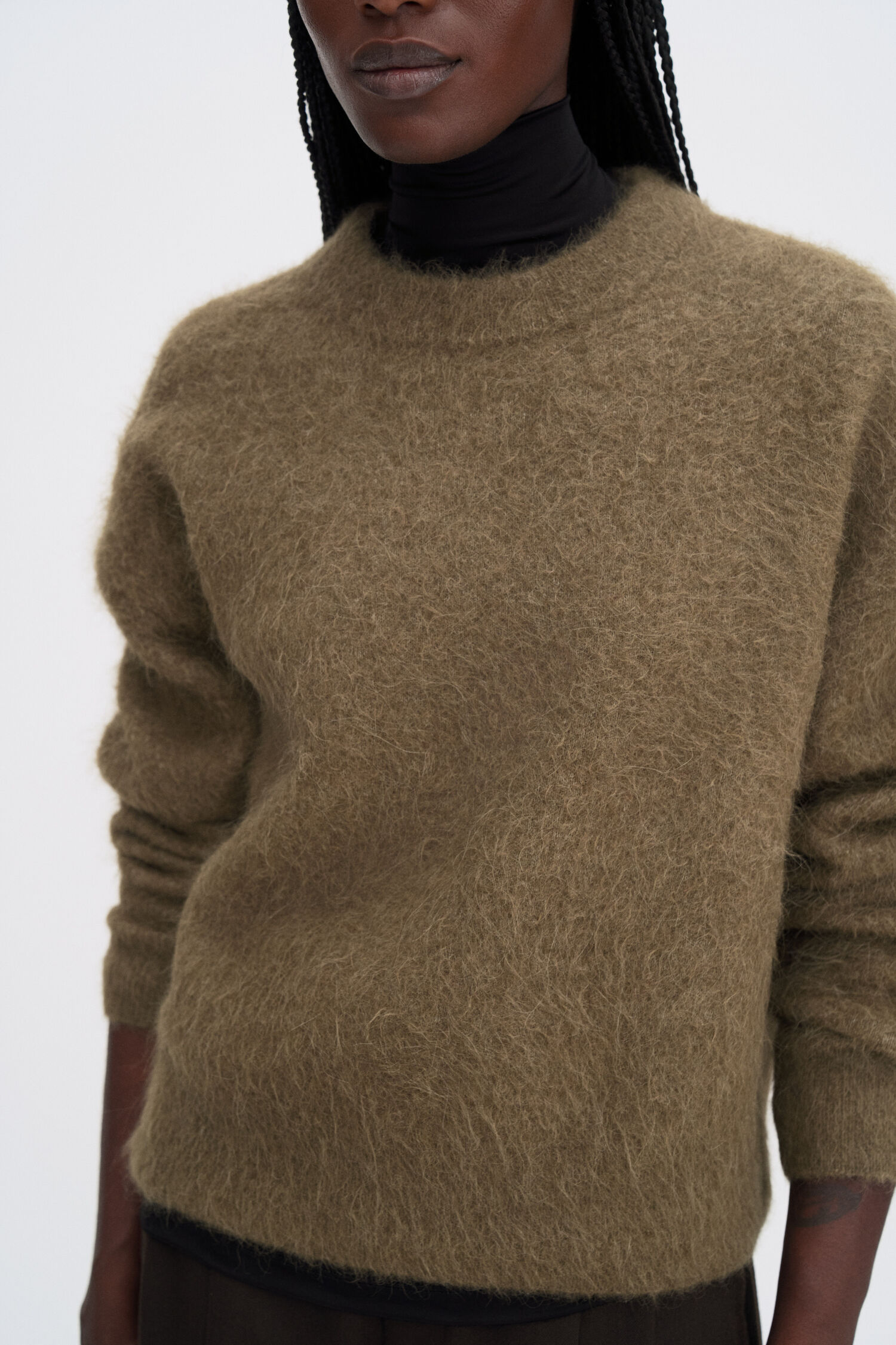 Sweater Fluffy olive