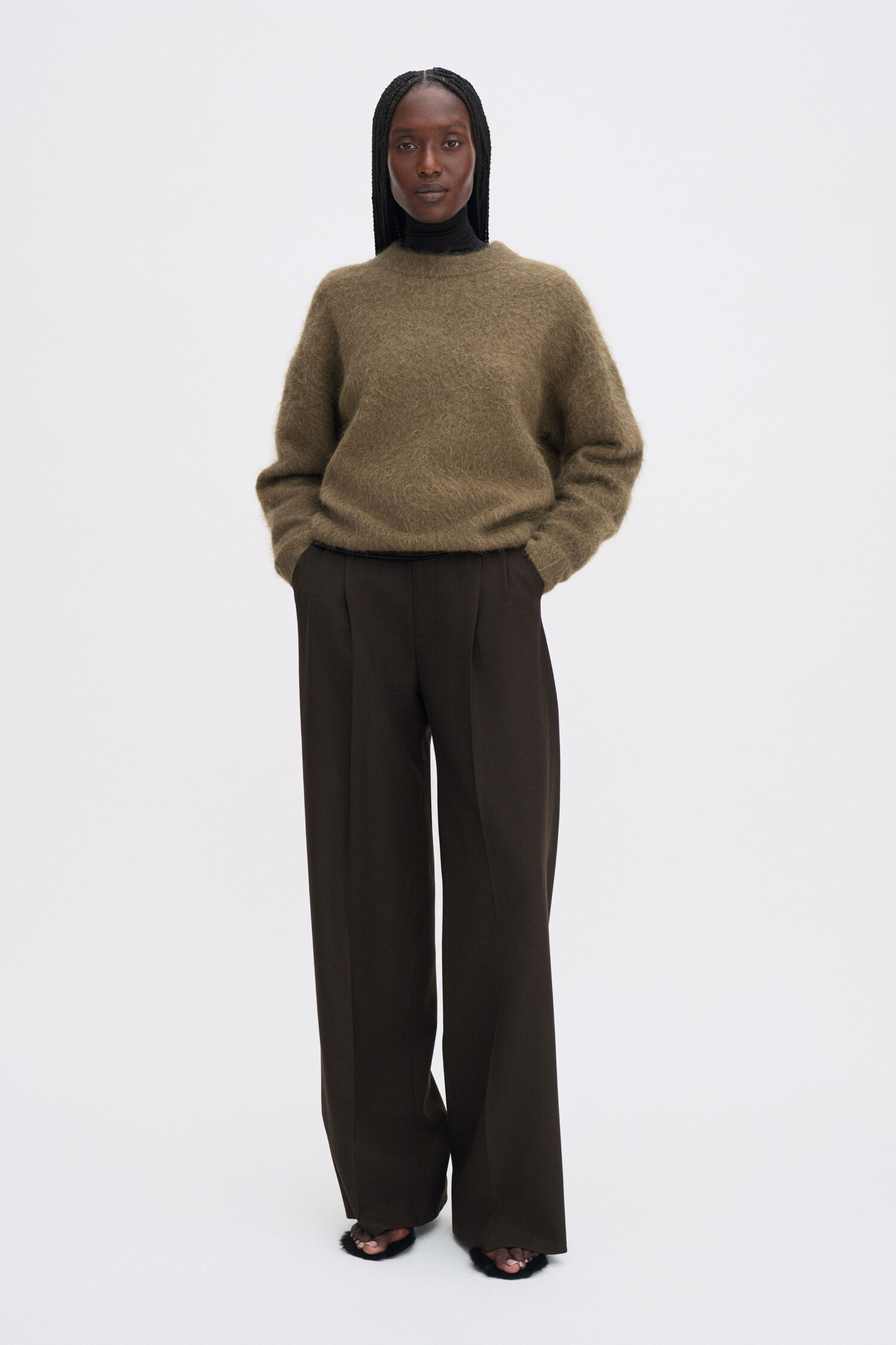 Sweater Fluffy olive