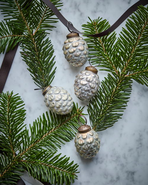 Weihnachtsschmuck, Antik-Silber