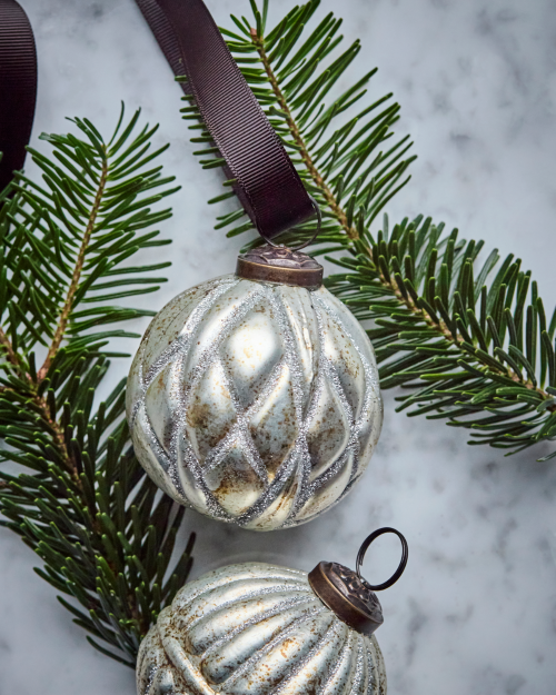 Weihnachtsschmuck, Antik-Silber