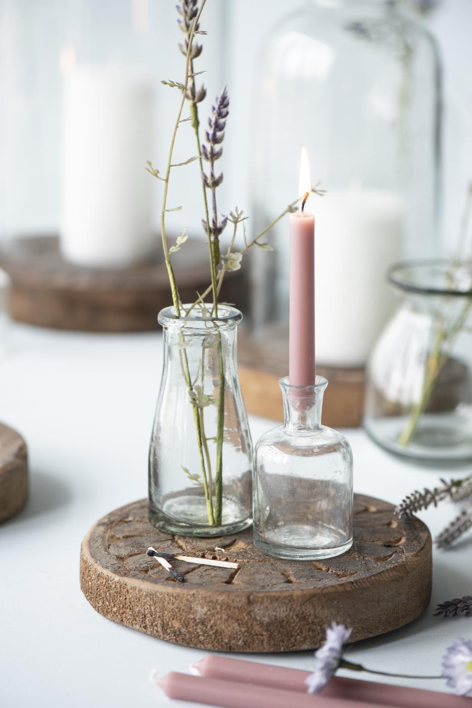 Vase Apothekerglas für Kerzen