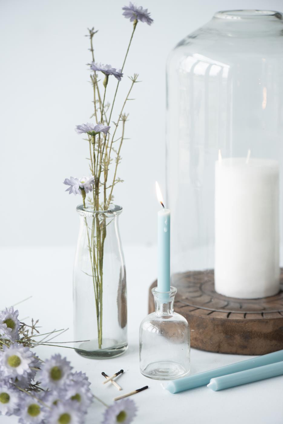 Vase Apothekerglas für Kerzen