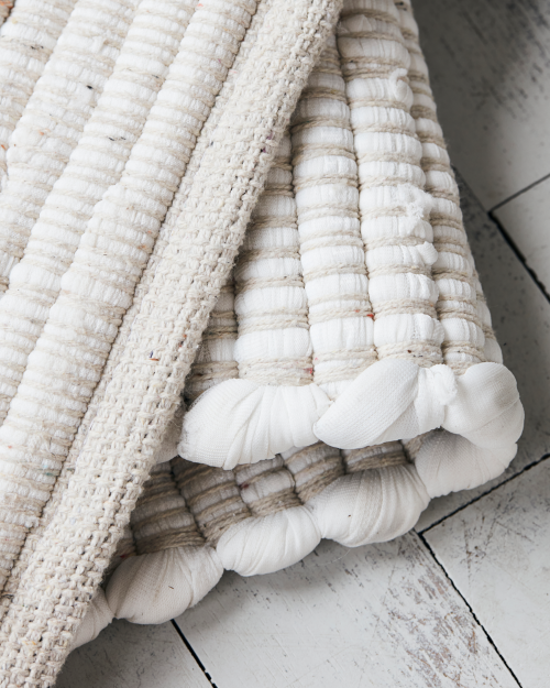 Teppich Chindi white