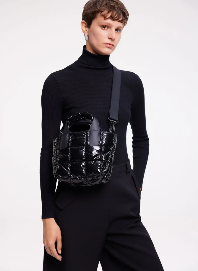 Porter Tote Mini Black Vinyl