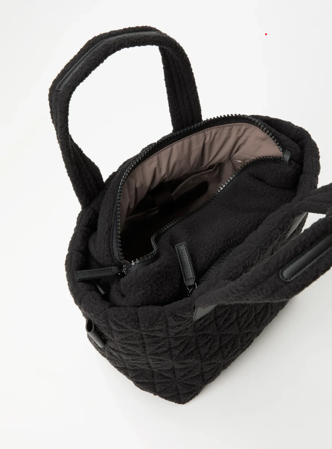 Porter Tote Small Black Sherpa