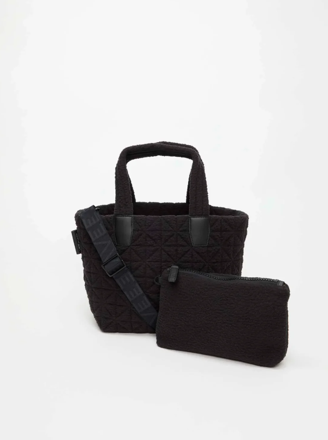 Porter Tote Small Black Sherpa