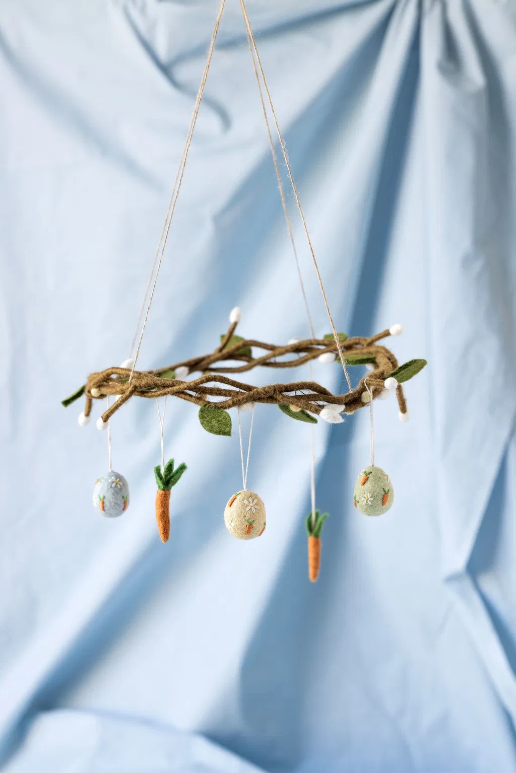 Anhänger Osterei, Karottenmotiv, Multi