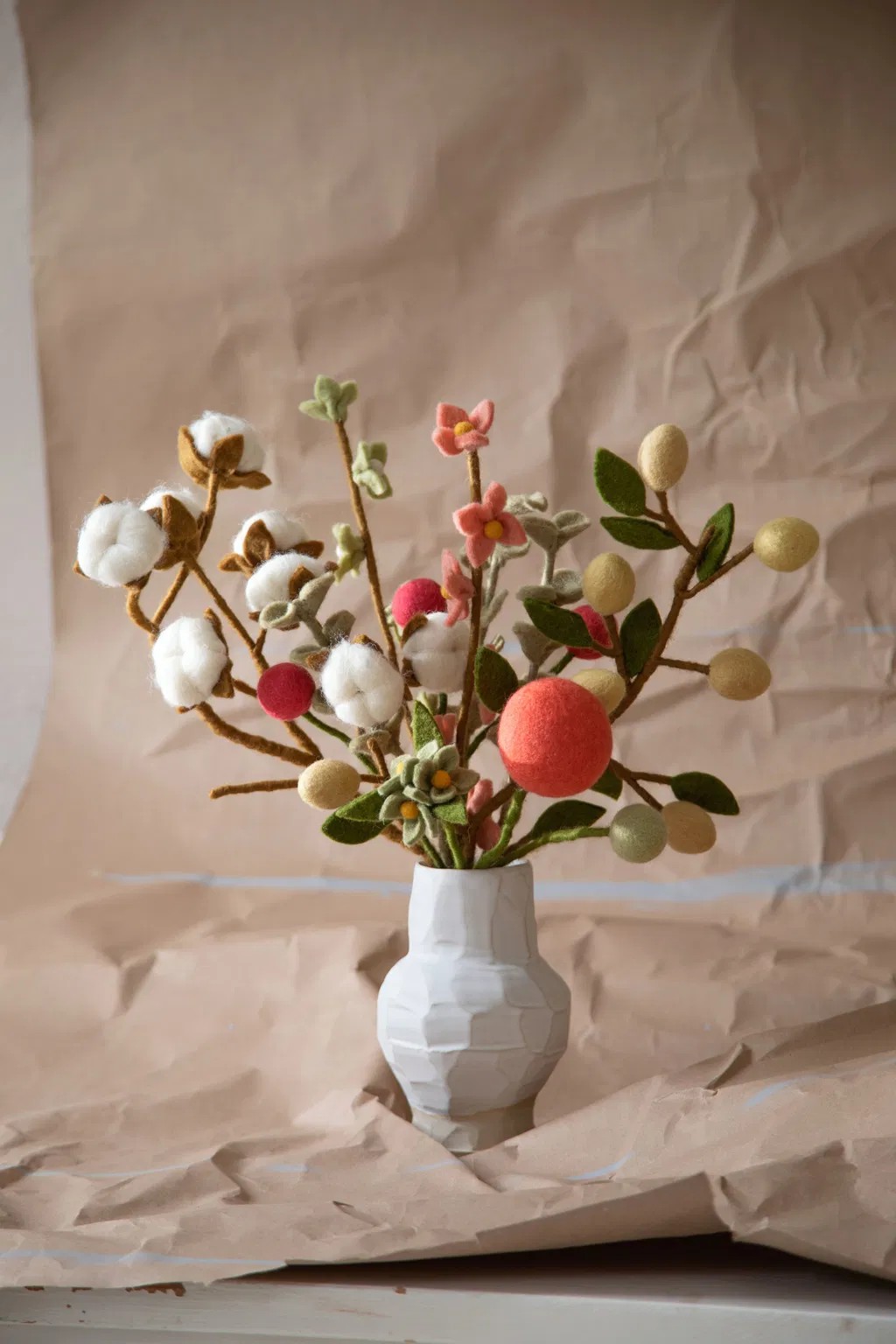 Filzblume, Dia 2, Mint Green Ø 2 cm