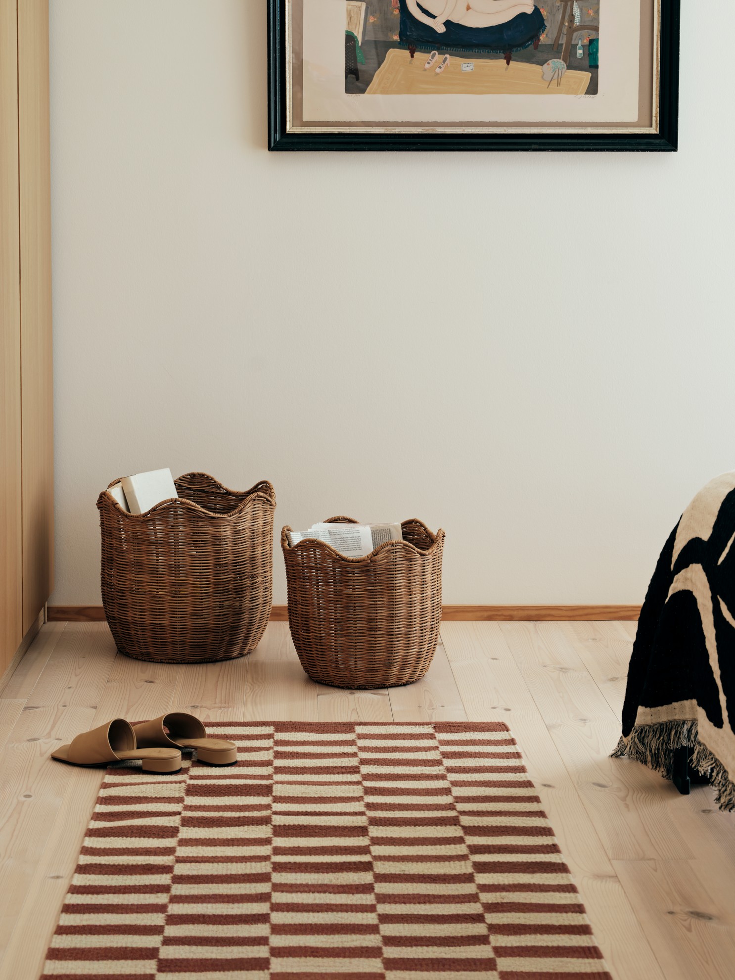 Korb 2er Set Rattan Lola Natural Brown