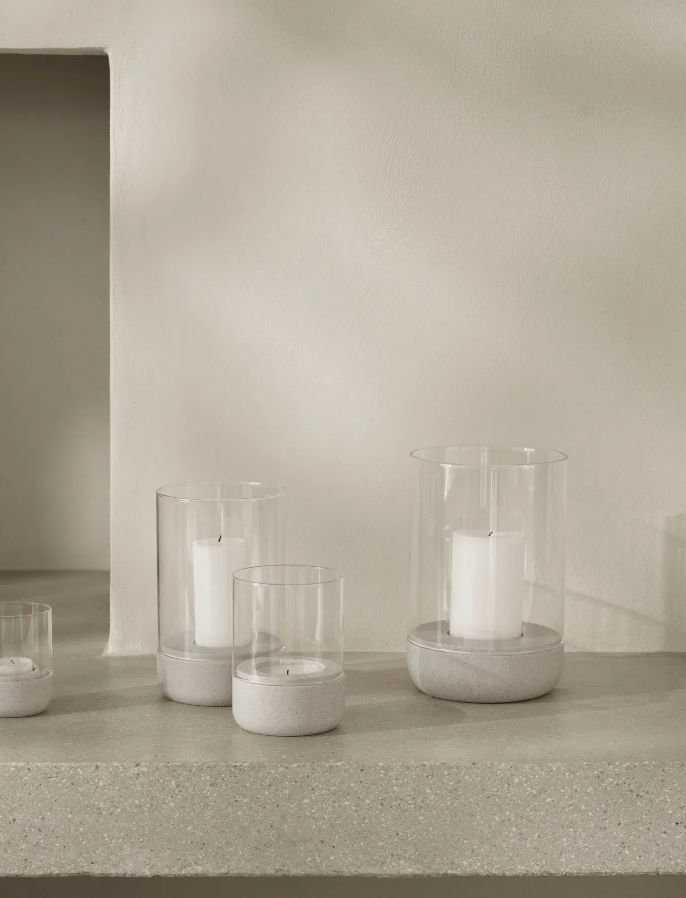 Windlicht CALMA 2er Set Moonbeam XS