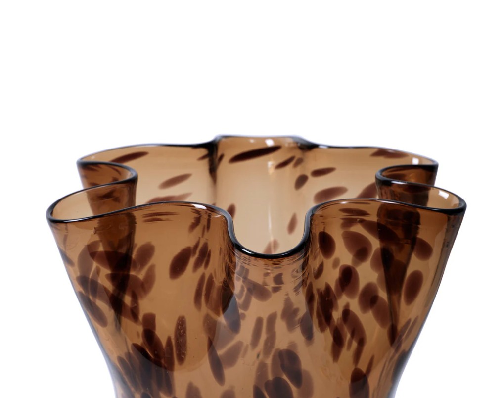 Vase Liva brown leopard