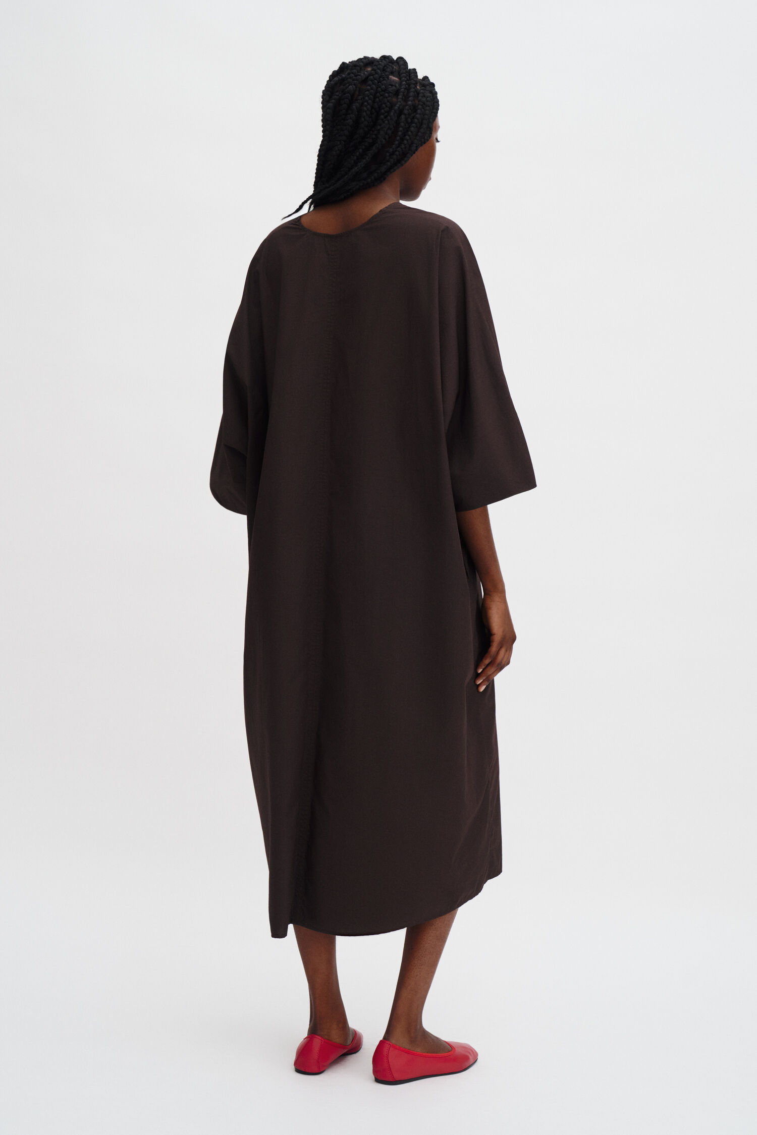 Kaftan Kleid Dark Chocolate
