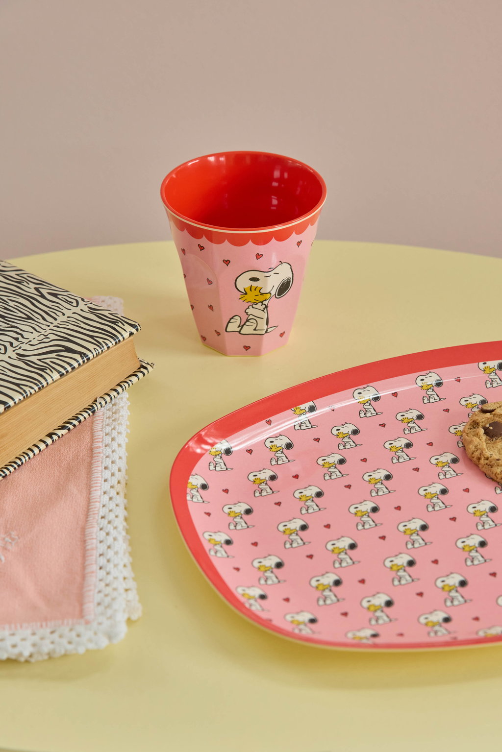 Kinder Melaminbecher pink Snoopy Print (Kopie)