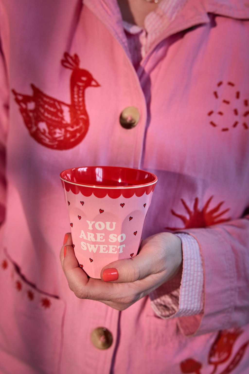 Kinder Melaminbecher pink Snoopy Print (Kopie)