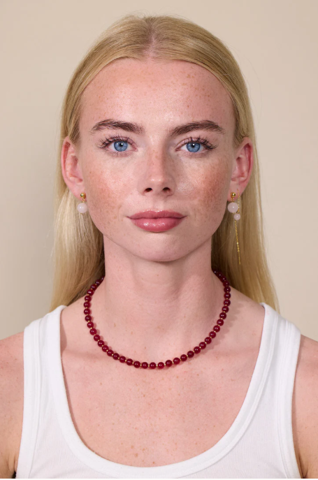 Halskette Hailey Red Jade