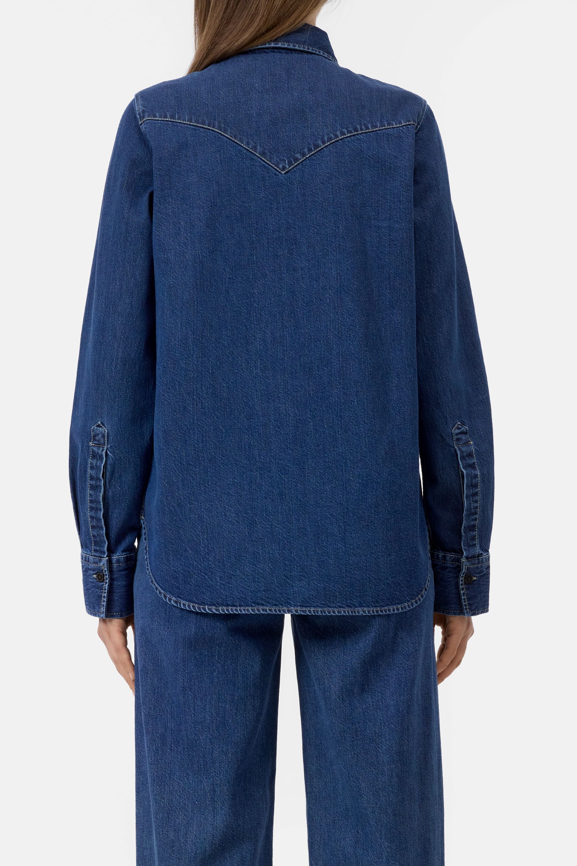 Clasic western shirt dark blue