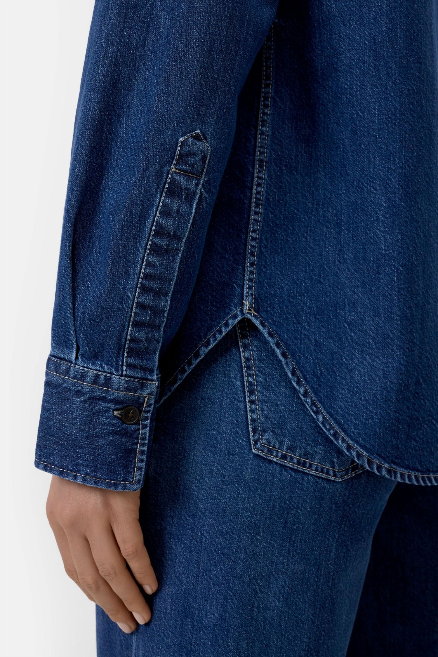 Clasic western shirt dark blue
