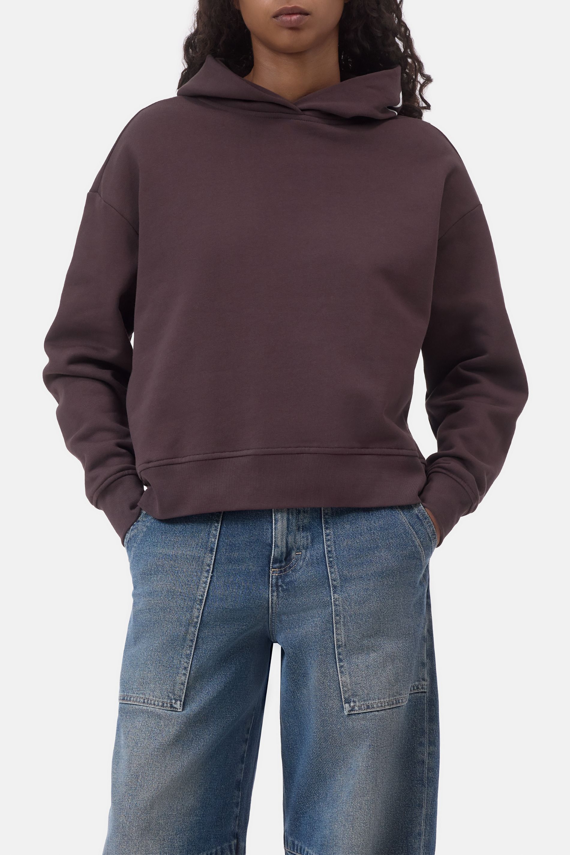 Hoodie Mahagony brown