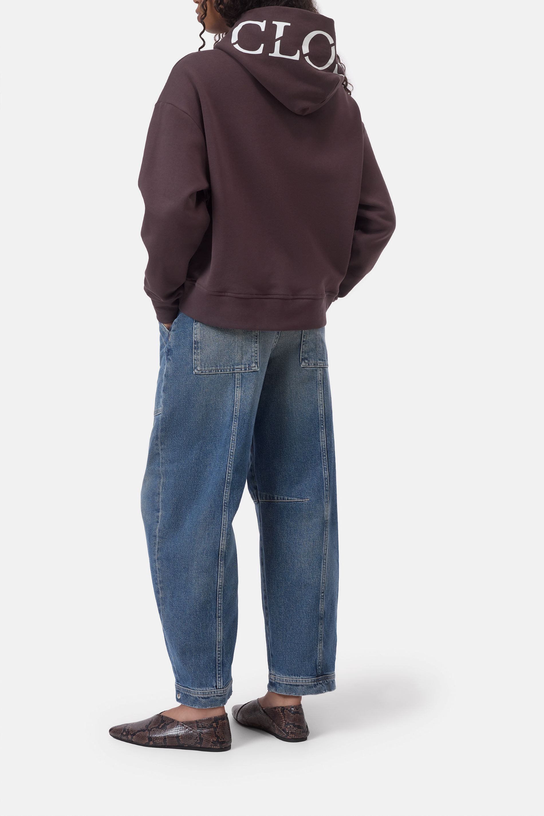 Hoodie Mahagony brown