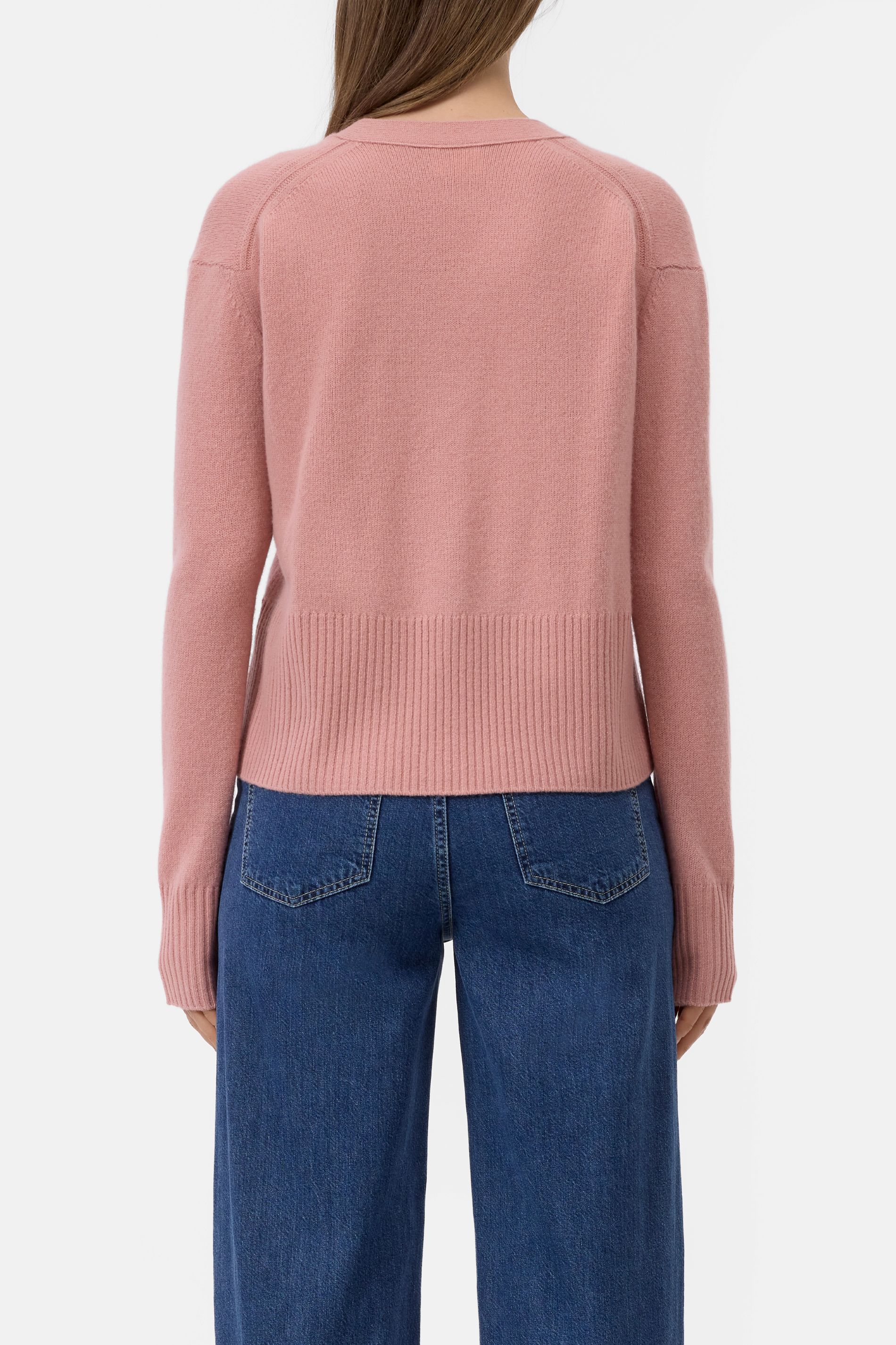 Cardigan V neck Powder pink