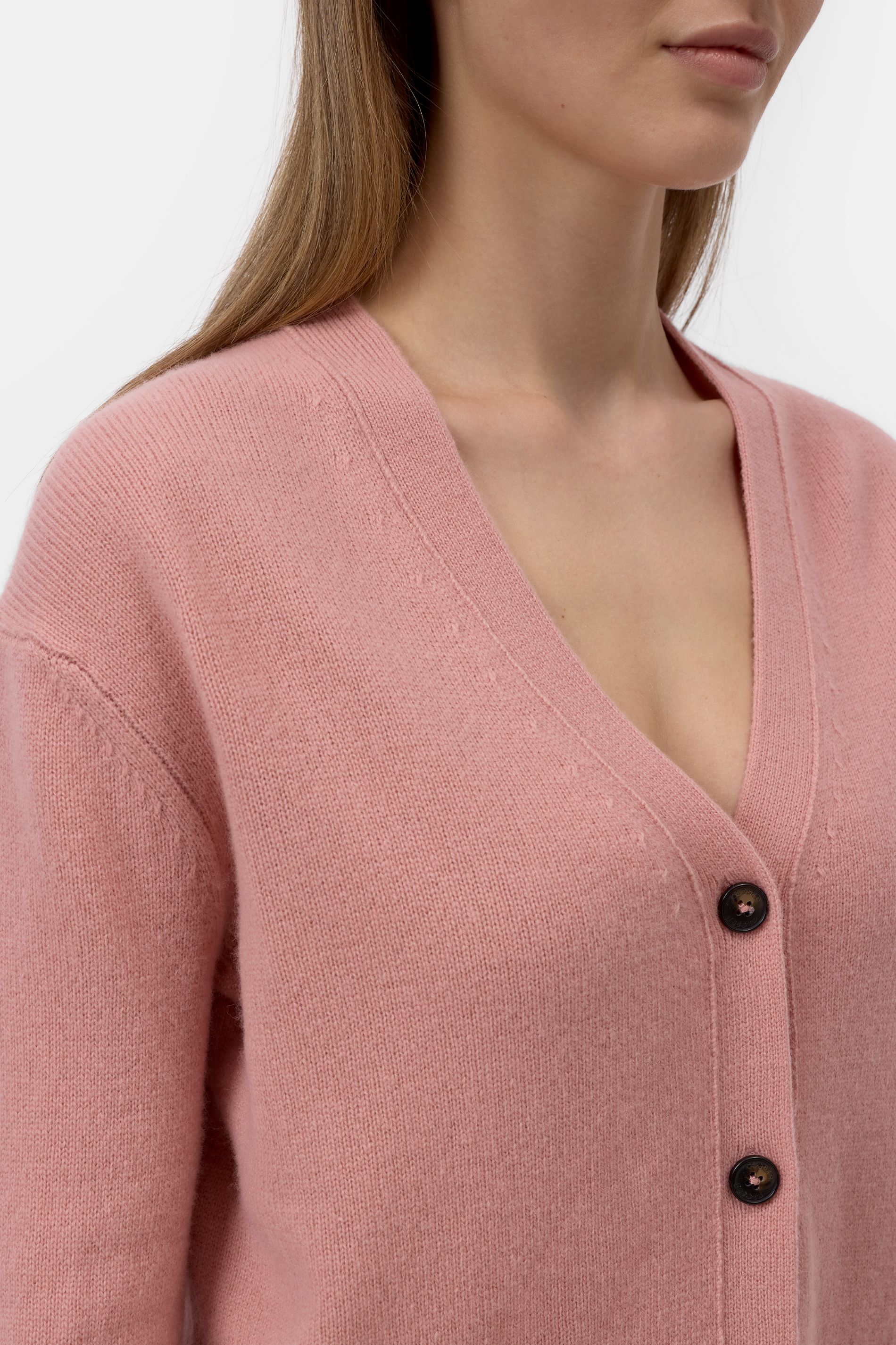 Cardigan V neck Powder pink