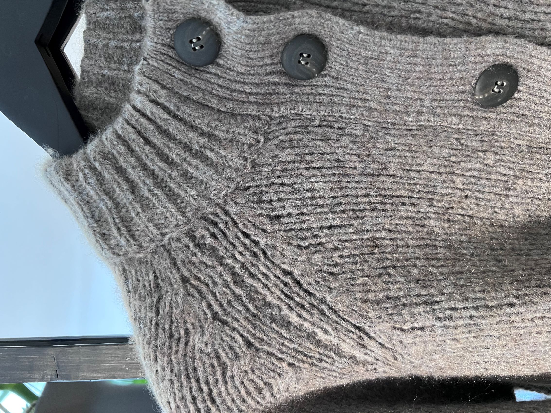Kaschmir Cardigan Bessie mud