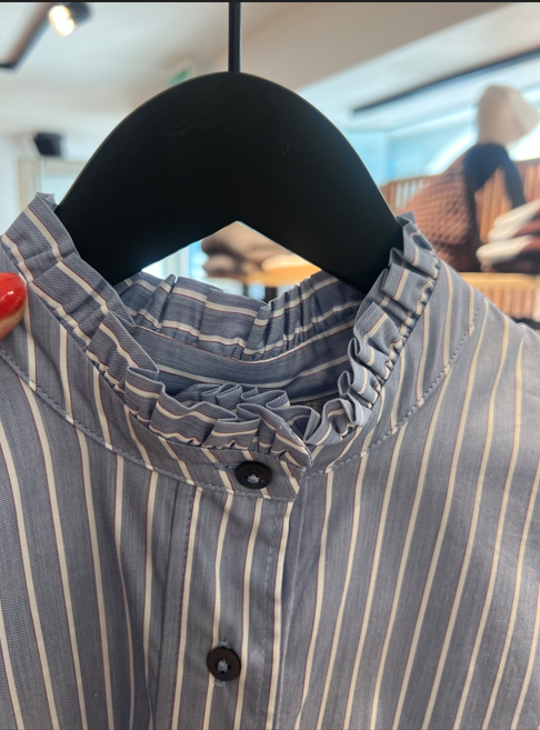 Bluse Cabot navy white stripe