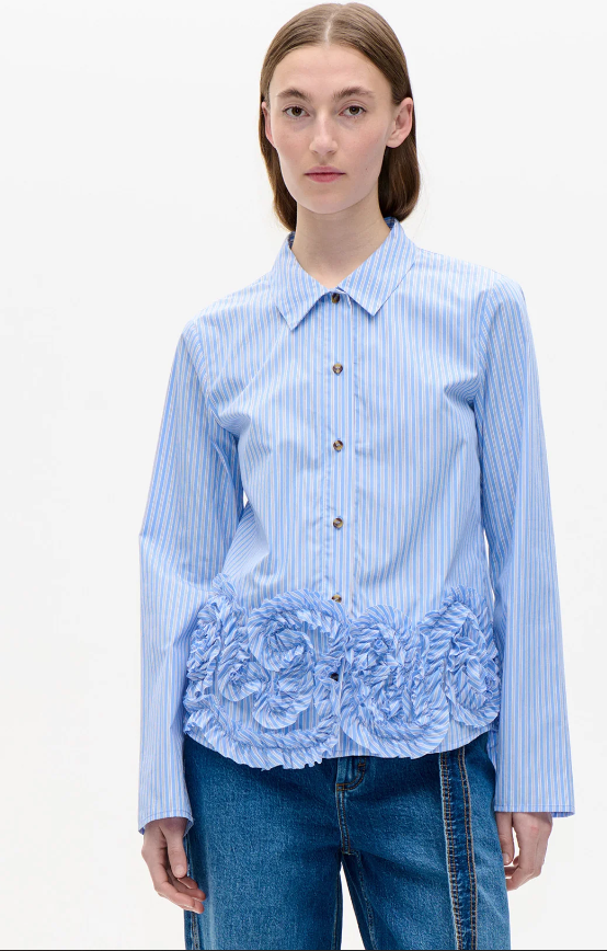 Bluse MARIEL Light Blue Stripe