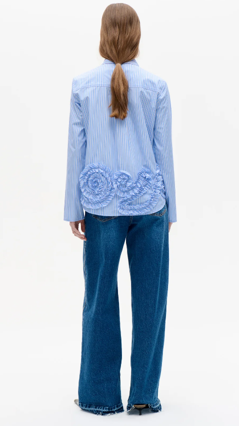 Bluse MARIEL Light Blue Stripe