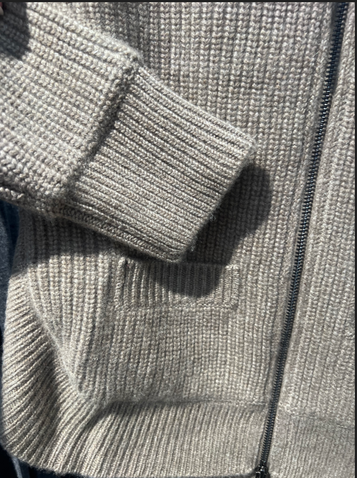 Jacke Cardigan mix Ella eco walnut
