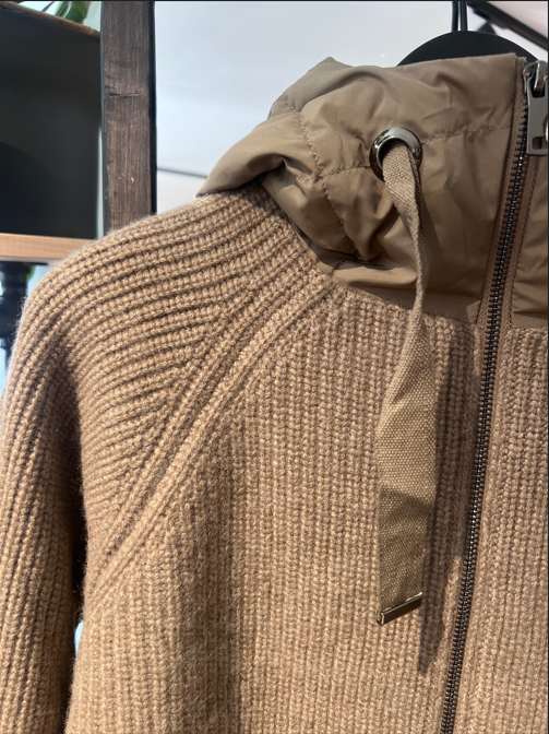 Jacke Cardigan mix Ella eco walnut