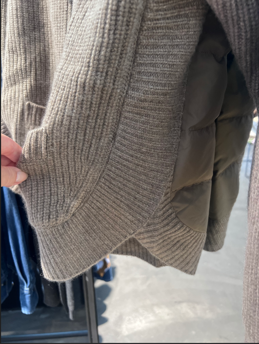 Jacke Cardigan mix Ella eco walnut