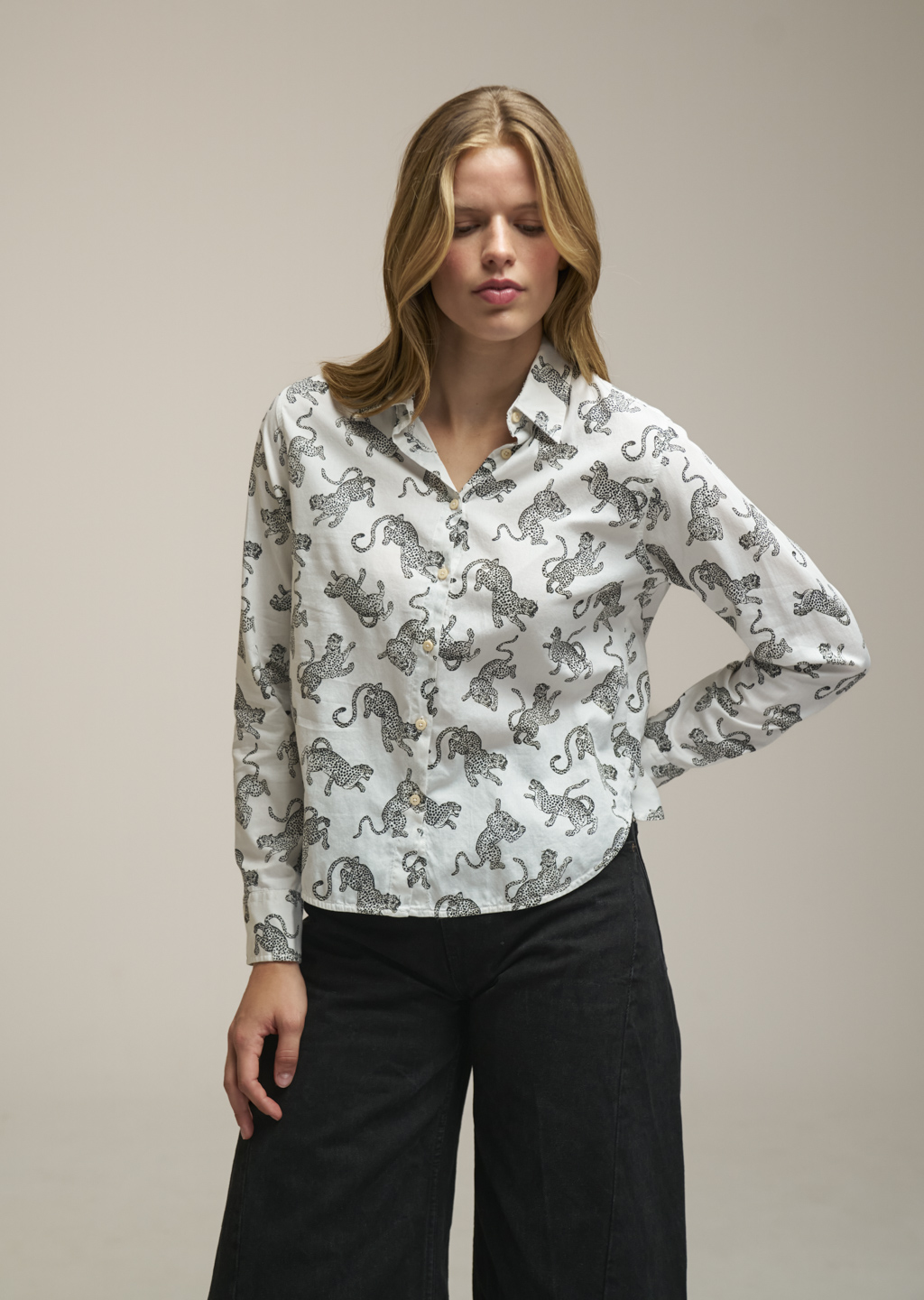 Bluse Mira schwarz/ weiß