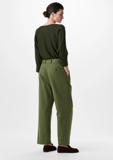 Hose Sky Cotton Twill green khaki