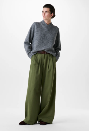 Pullover Lambswool/Seide grey melange