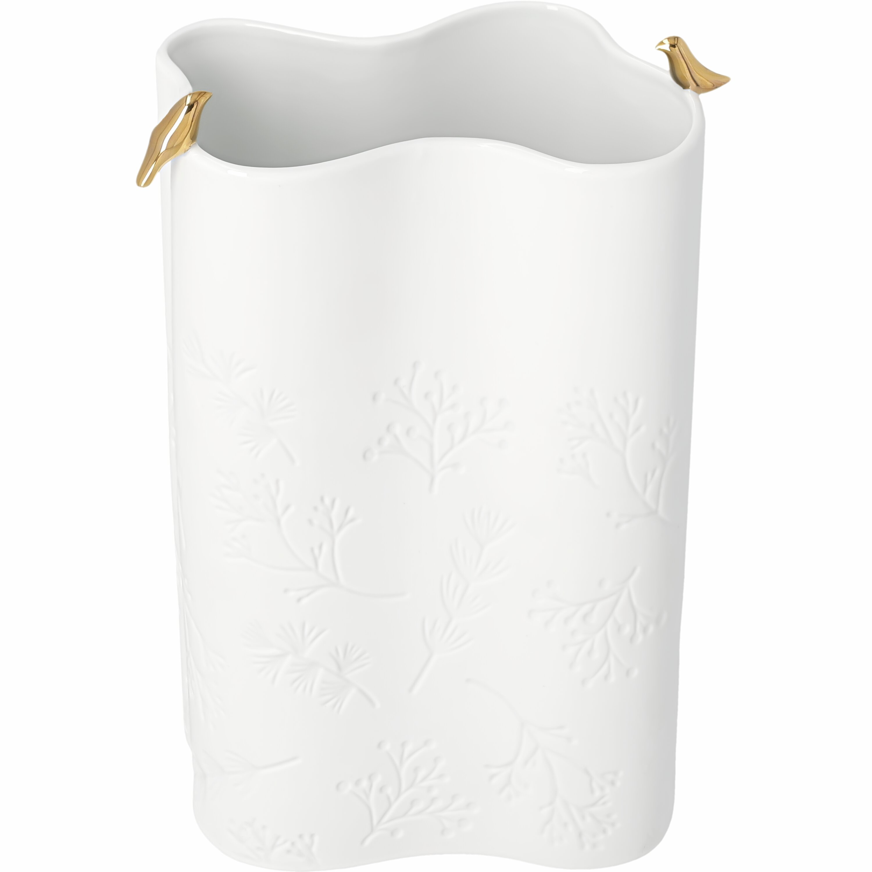 Winterzauber Vase Goldvogel
