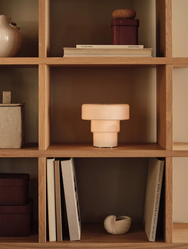 Vase SHELL off white mini