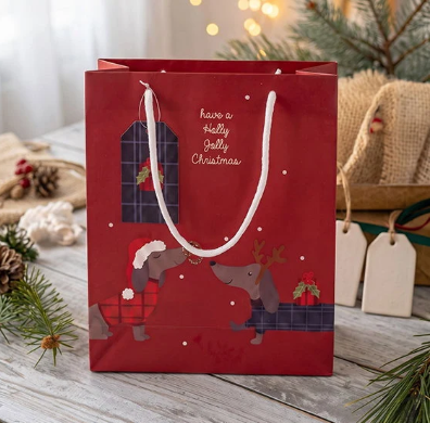 Geschenktüte Xmas Dog 24 x 19