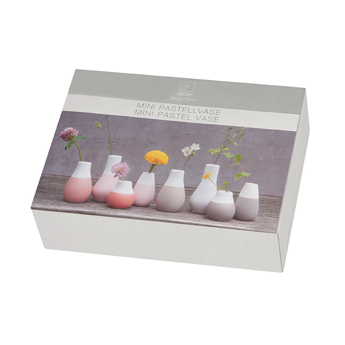 ZUHAUSE Mini Pastellvasen 4er Set