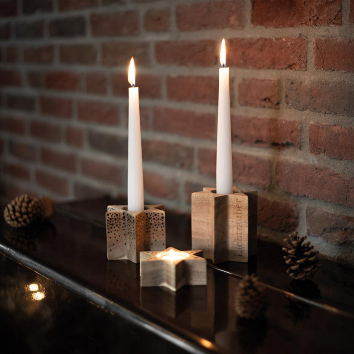 LIVING Xmas Holzstern groß