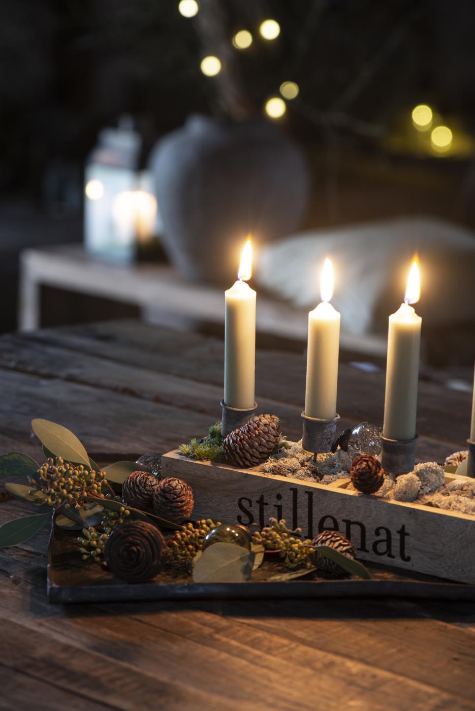 Holzkiste 4 Fächer Stillenat