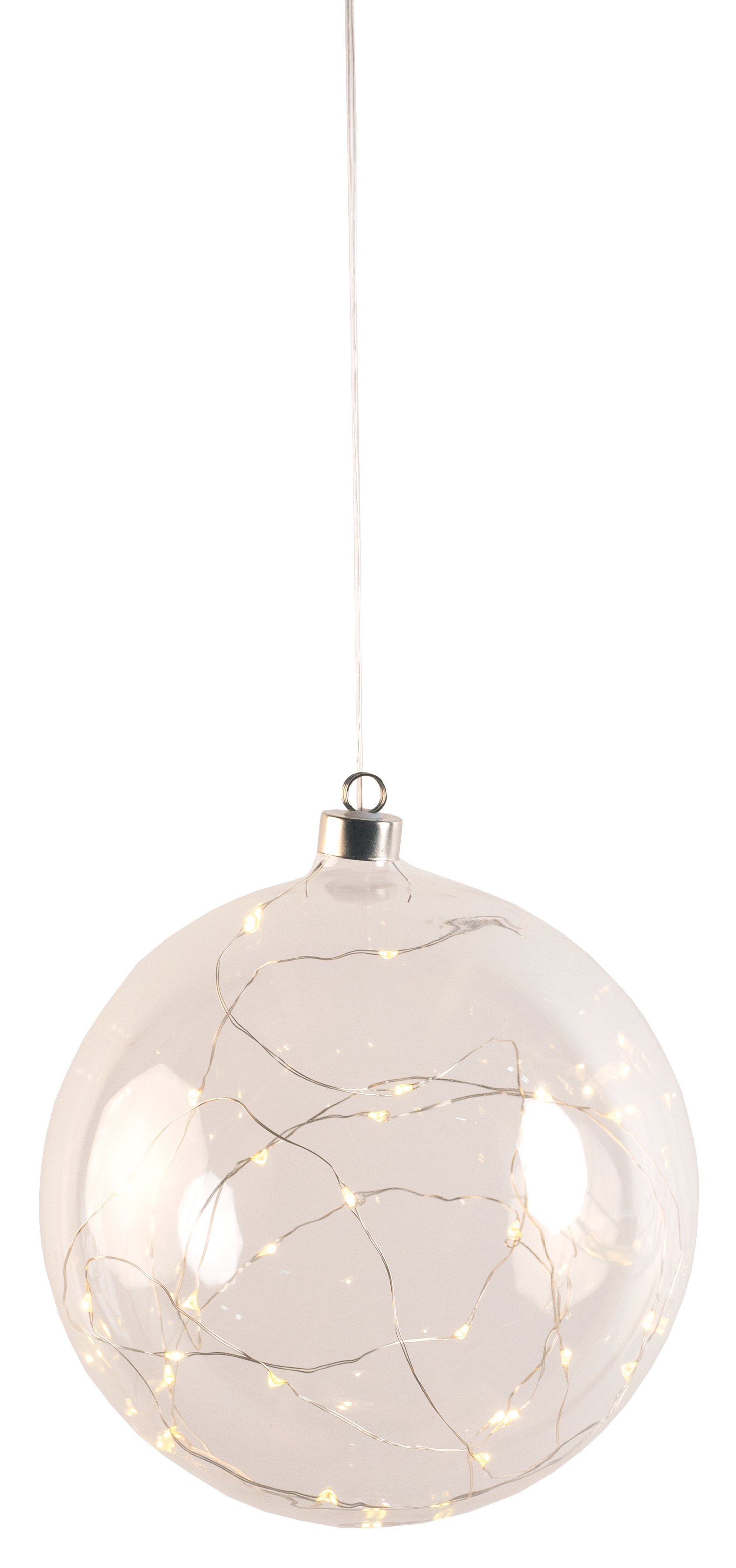 Weihnachtszauber Lichtkugel klar XXL